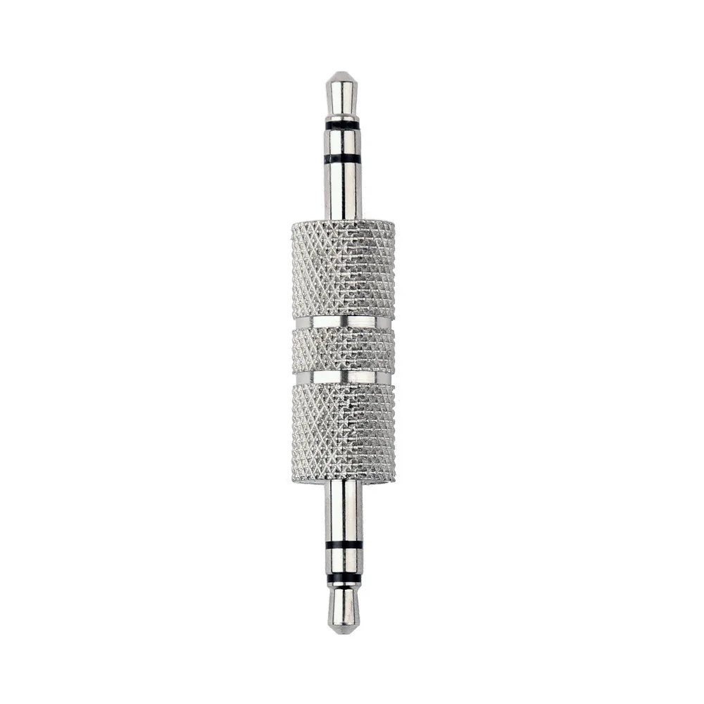 

Areyourshop 3.5mm Stereo Male to 3.5mm Plug Stereo Coupler Adapter Sliver 10/30PCS High Quality Plug Jack Connector