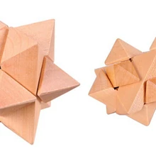 2 шт./лот IQ 3D Звезда деревянная головоломка ум Головоломка игра для взрослых детей