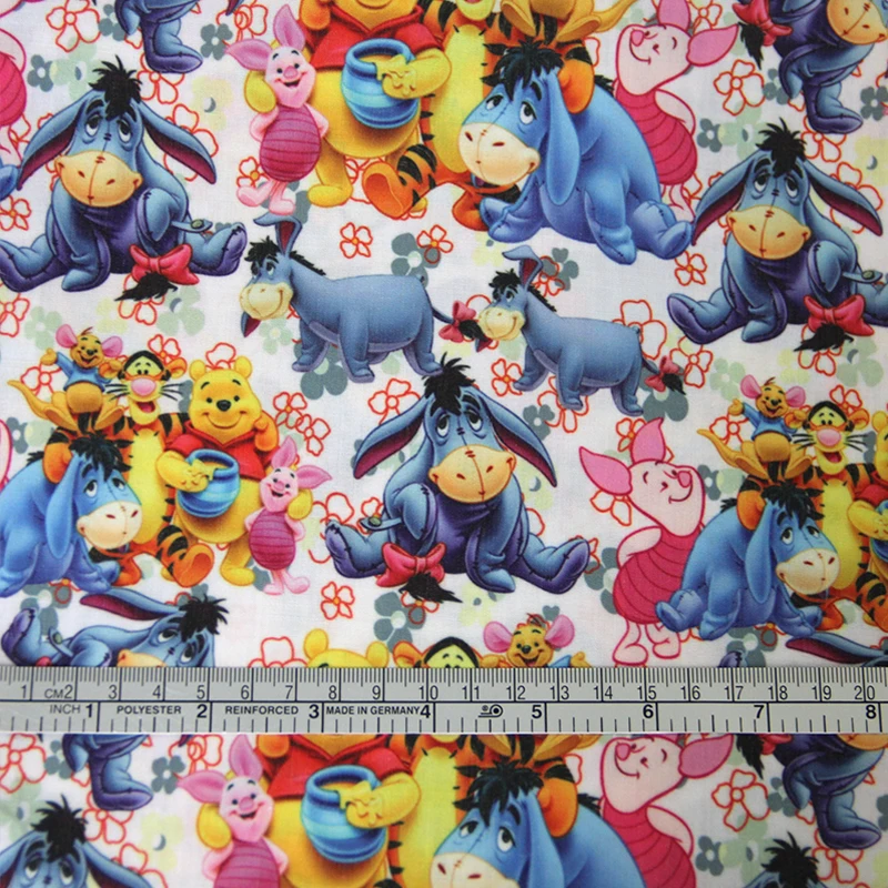 

David accessories 50*145cm Printed Animal Textile Polyester Cotton Fabric Patchwork for Dress Close Making Puppet Pillar,42325