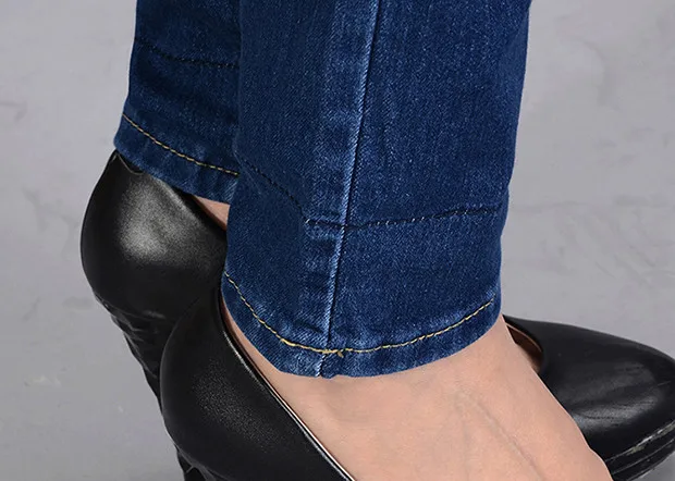 Новые популярные джинсы с эластичной талией женские узкие брюки с высокой талией повседневные брюки с цветочным рисунком