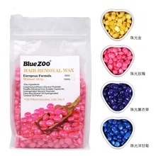 Bluezoo новая формула смесей без бумаги физическая безболезненная Анти-аллергия быстрое и эффективное удаление волос Твердые восковые бобы 500 г/упак