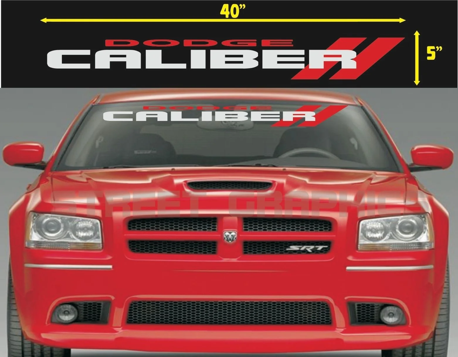

For DODGE CALIBER WINDSHIELD VINYL DECAL STICKER Car Styling