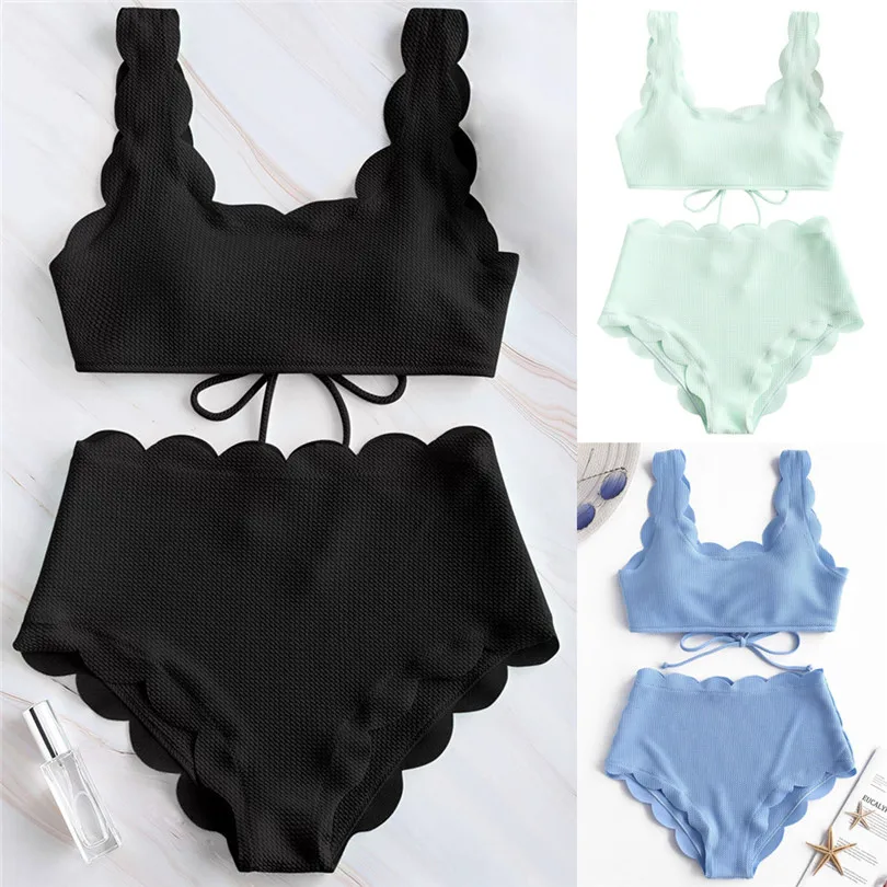 2019 Summer Sexy Women Two Piece Push Up Tankini Sets Beachwear Swimwear Bathing Suit Monokini Swimsuit Bikini biquini #E01 (10)