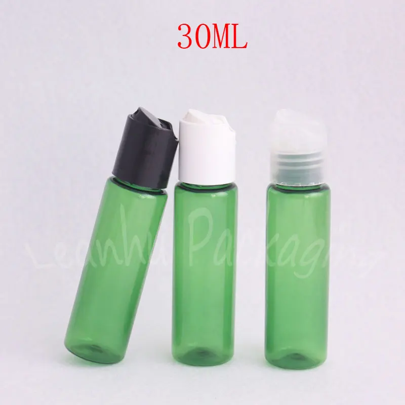 

30ML Green Flat Shoulder Plastic Bottle , 30CC Shampoo / Lotion Packaging Bottle , Empty Cosmetic Container ( 100 PC/Lot )