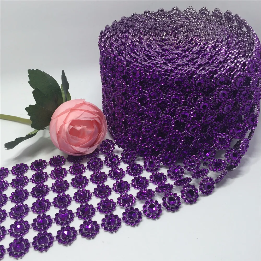 rhinestone mesh purple1