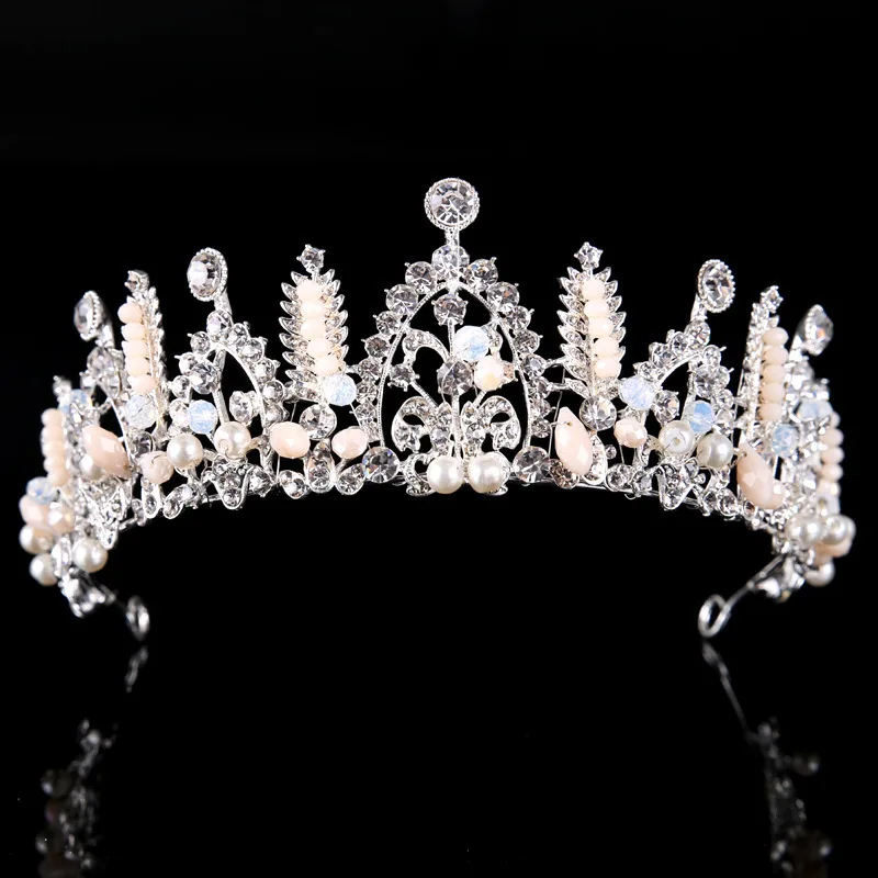 

Luxury bride grand zircon queen Crown wedding hair accessories Crown Headband Pageant hair Headwear Headwear Headdress