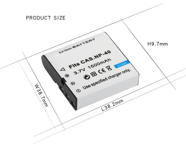 Dinto 1 шт. 1500 мАч 3,7 V Цифровой Батарея NP-40 NP40 CNP-40 CNP40 Перезаряжаемые Камера батареи для объектива с оптическими зумом Casio EX-Z40 Z55 Z57 FC100