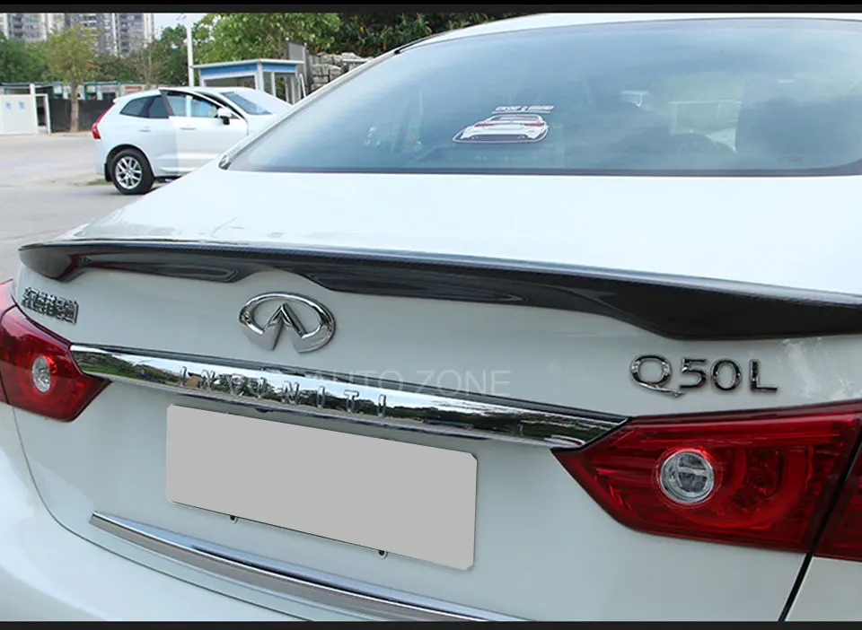 Q50 углеродное волокно автомобиля-Стайлинг заднего крыла багажника спойлер для Infiniti Q50