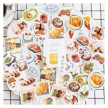 

46 Pcs/Set Kawaii Delicious Food Mini Sticker Cartoon Mobile Decorative Stickers Scrapbooking DIY Craft Stickers