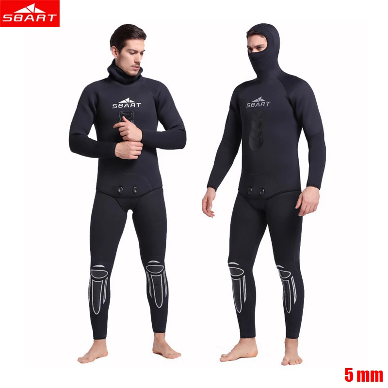 Sbart New Men 5mm Wetsuit neoprene Freediving spearfishing Diving suit