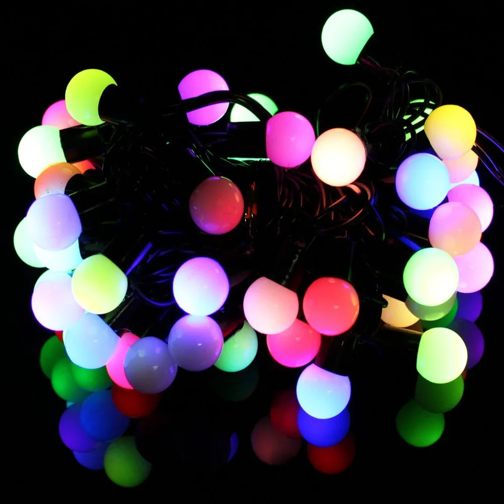 New year RGB 10M 100 LED ball string Christmas light, Party,Wedding decoration,Holiday lights, Free shipping New year RGB 10M 100 LED ball string Christmas light, Party,Wedding decoration,Holiday lights, Free shipping