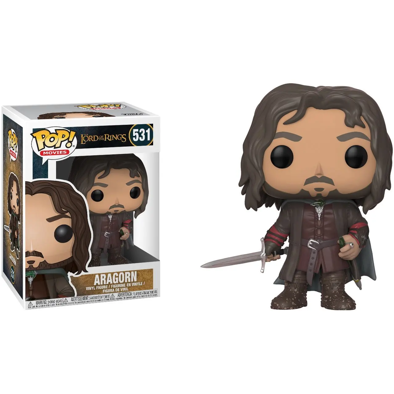 

Funko pop Official Lord OF THE RINGS - Aragorn Vinyl Action Figure Collectible Model Toy with Original Box