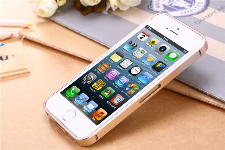 upgraded metal bumper case for iphone 5s 4s (6)
