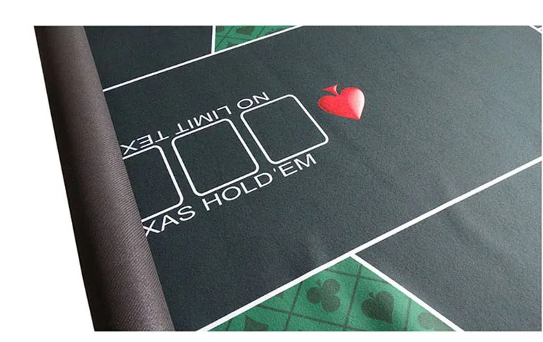 1 шт. Texas Hold'em резиновый коврик для игры в покер, настольный топ с цифровой печатью, замшевая раскладка казино с сумкой для переноски, размер: 90x180 см