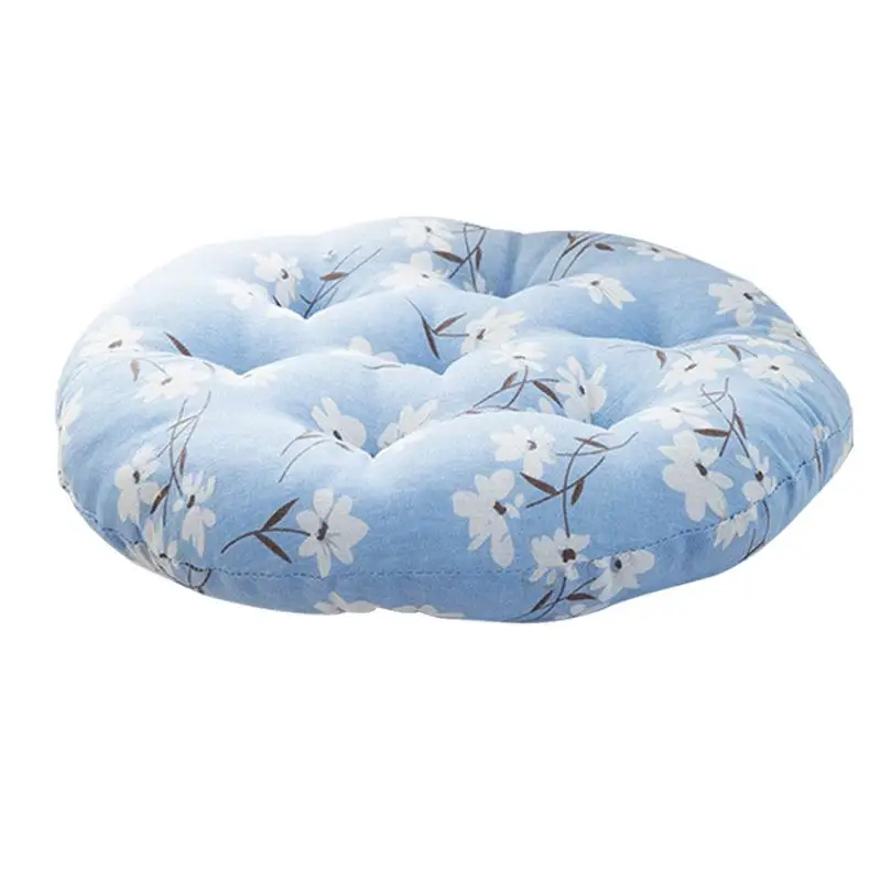 Хлопковая круглая подушка супер мягкая подушка для стула медитирующая круглая подушка для стула японский футон коврик диванная декоративная подушка для сиденья - Цвет: H