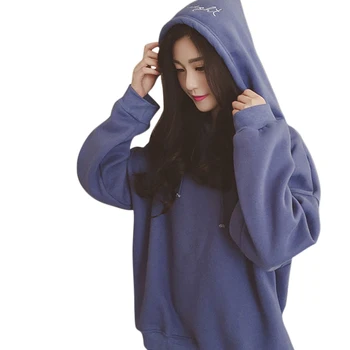 

Autumn Sweatshirts Women 2018 Solid Female Hoodies Ladies Loose Long Sleeve Casual Hooded Pullover Clothes Sweatshirt Korean