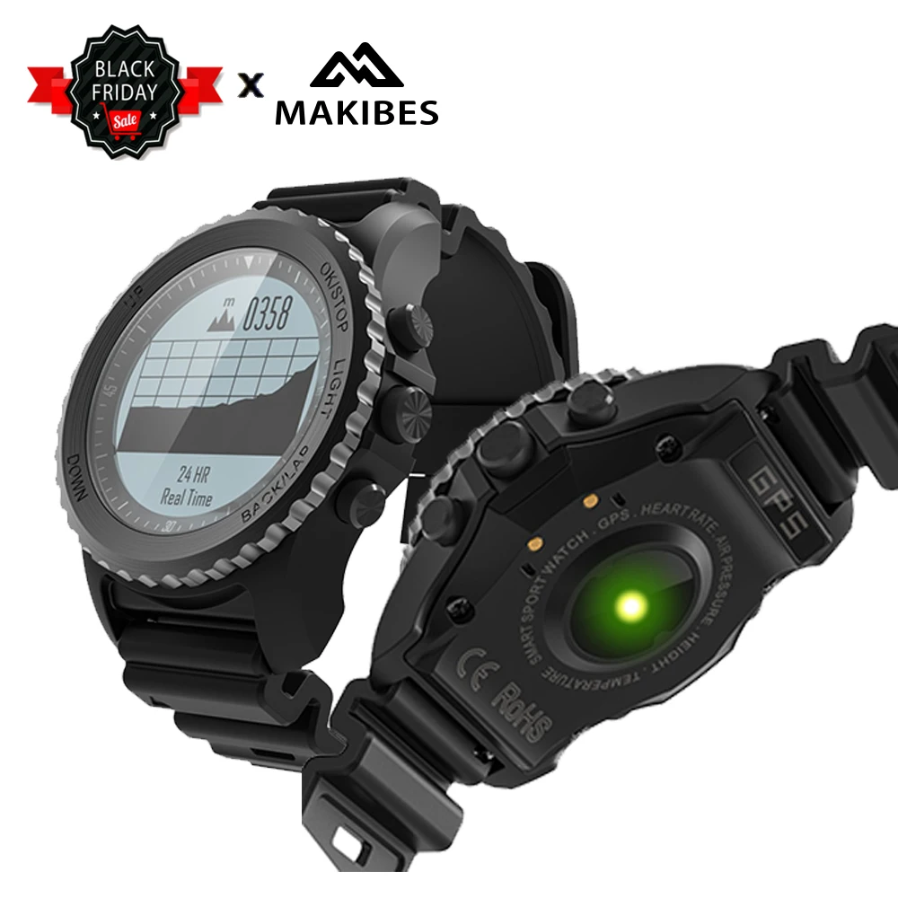 

Makibes G07 GPS Bluetooth 4.0 Multi-mode Sports Smart watch IP68 Waterproof Dynamic Heart Rate monitor Wristwatch Outdoor