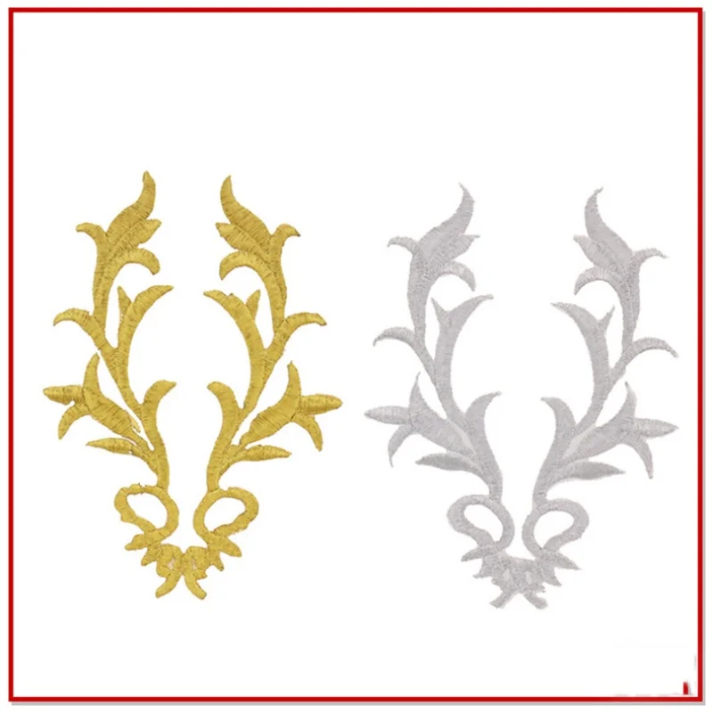 Wholesale 20pcs 10.8*15.5CM Embroidered Sewing On Patch Iron-On Stickers For Clothes Fabric Applique Supplies YI35 | Дом и сад