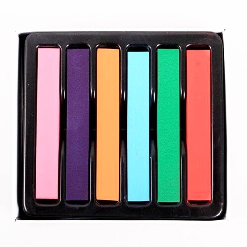 6 colors hair chalk 7