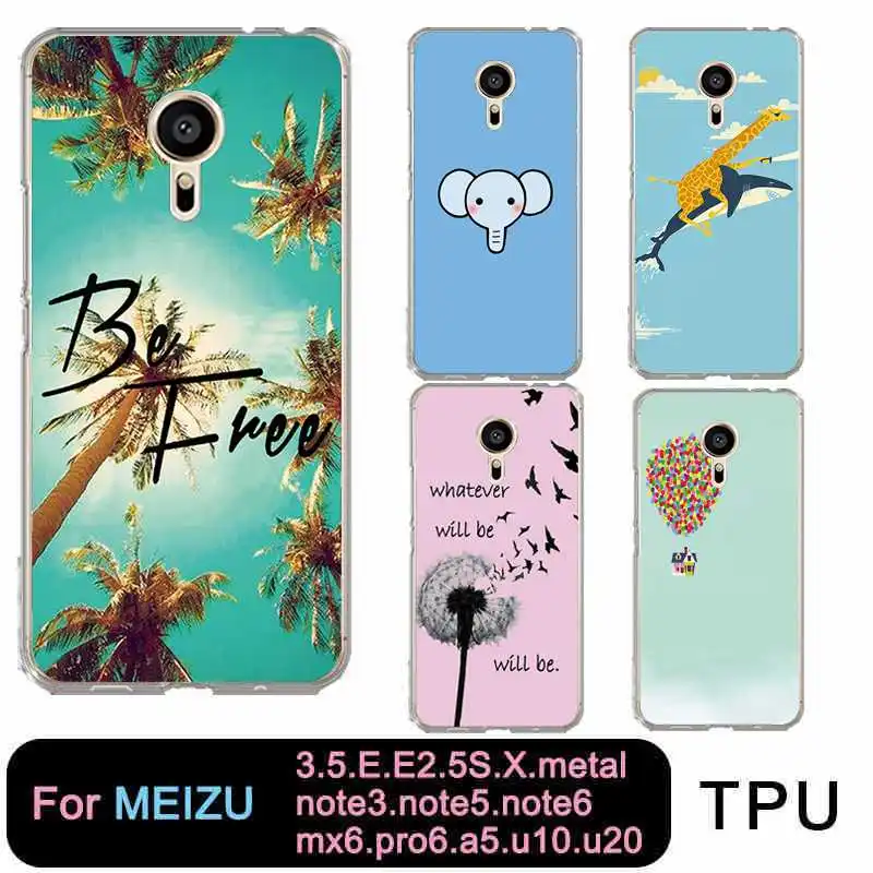 Qmswei мягкий термополиуретановый Чехол для мобильного телефона чехол meilan MX6 pro6 u10 u20