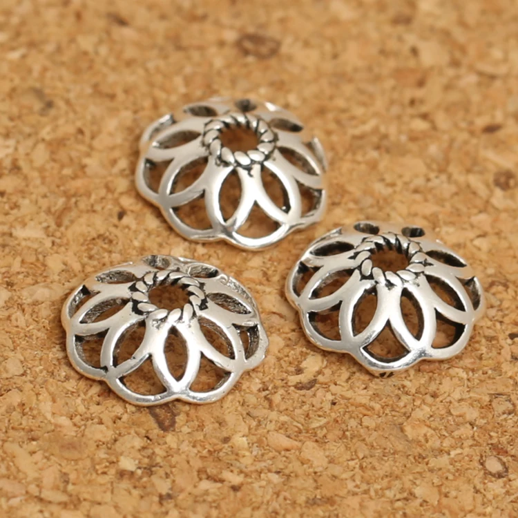 

Vintage 925 Silver Beads Caps Jewelry Bead Cap Sterling Silver Jewelry Accessories Carved Bead Cap