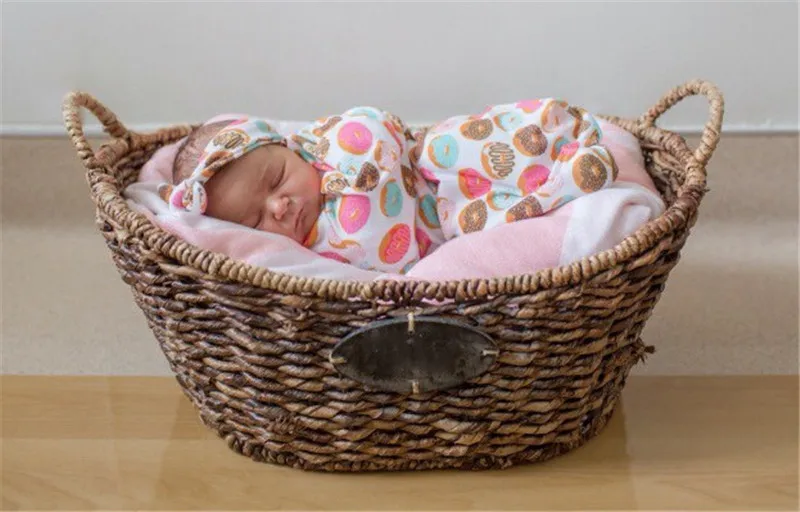 3 цвета милые спальные мешки для новорожденных и повязка на голову одеяло конверт для коляски обертывание верхняя одежда