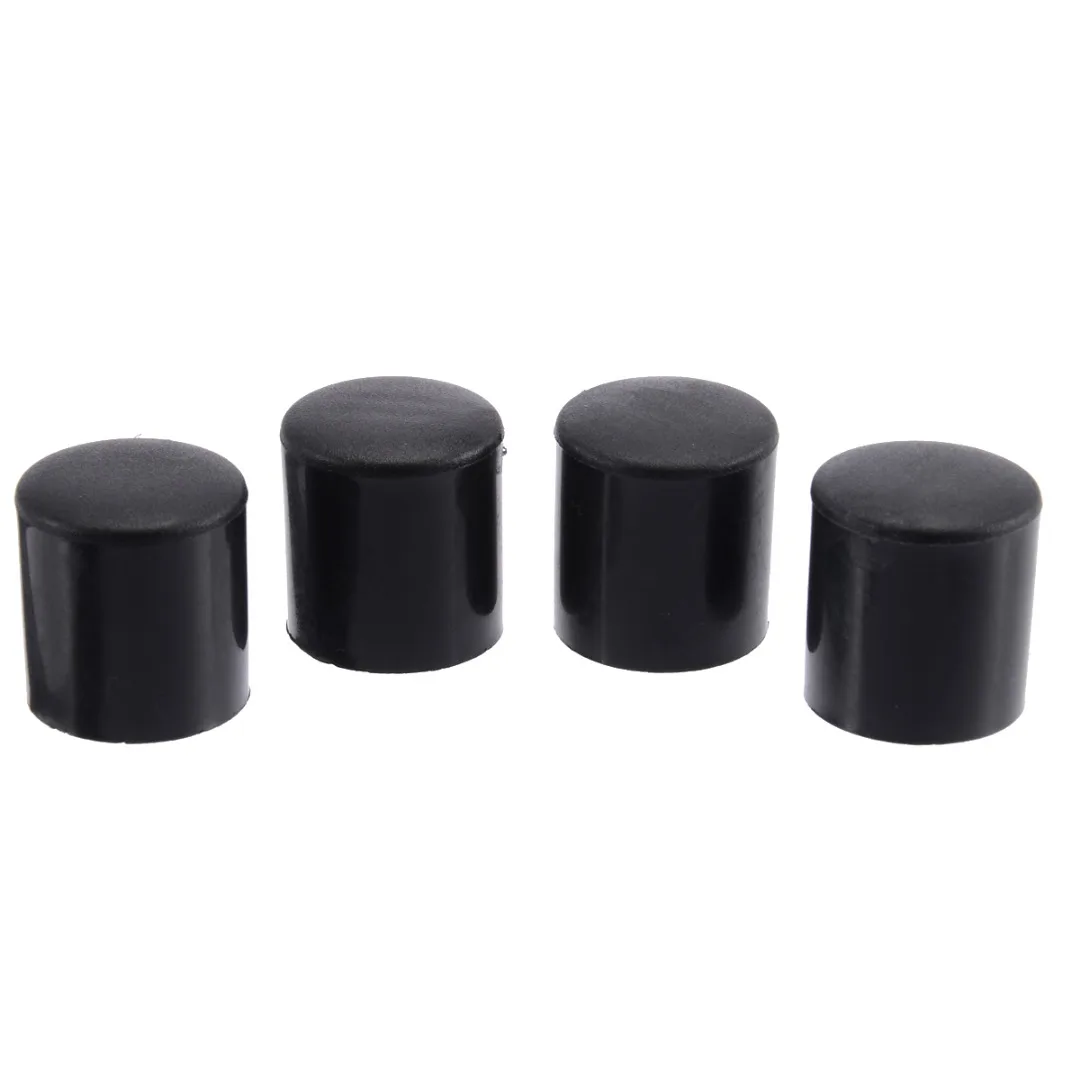 Shellhard 4pcs PE Plastic Furniture Feet Leg Floor Protector Caps Chair Cover Anti Scratch 16mm/19mm/22mm/25mm Black