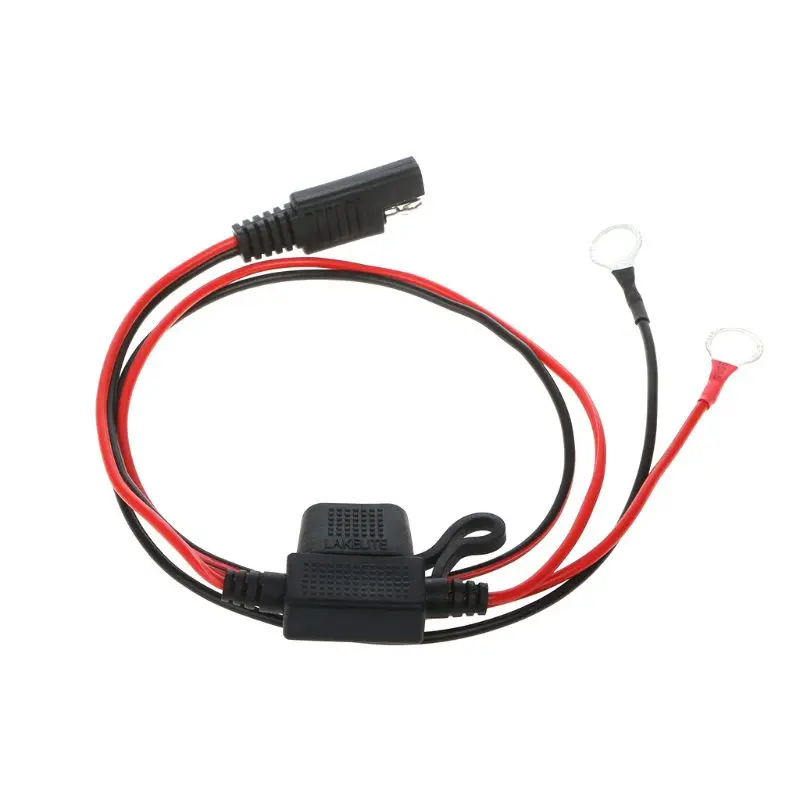 

12V Motorcycle Battery Charger Terminal Ring Connector Cable Output Connecting