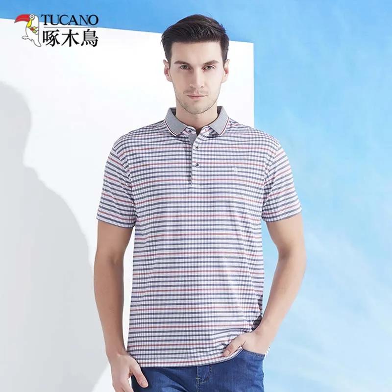 2017 TUCANO Short Sleeve Polo Shirt Casual Men Male Free Shipping headwear | Мужская одежда