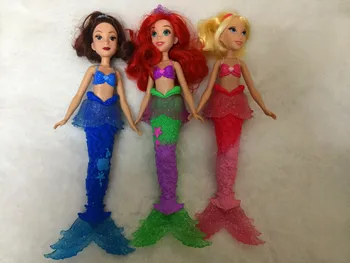 

1/6 12'' original Mermaid Doll Toy Baby Kid Doll with Fish Tail