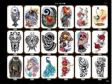 

cute unisex tattoo temporary owl unicorn cartoon pattern waterproof arm back body art makeup tatto paste fake tatoo sleeves