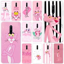 Hot Cute cartoon Pink Panther Soft Silicone Fashion Transparent Case For OnePlus 7 Pro 5G 6 6T 5 5T 3 3T TPU Cover