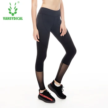 

Vansydical Women Elastic Exercise Tights Jogging Jogger Fitness Running Trousers Gym Yoga Slim Leggings Compression Yoga Pants