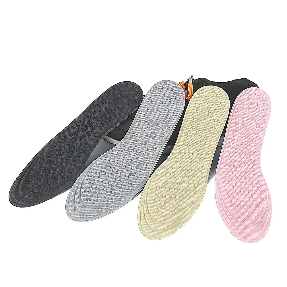Memory Foam Insole Pads For Shoes Cushion Massage Comfortable Breathable Wear-resistant Women Shoe Insole Inserts Pad Sole