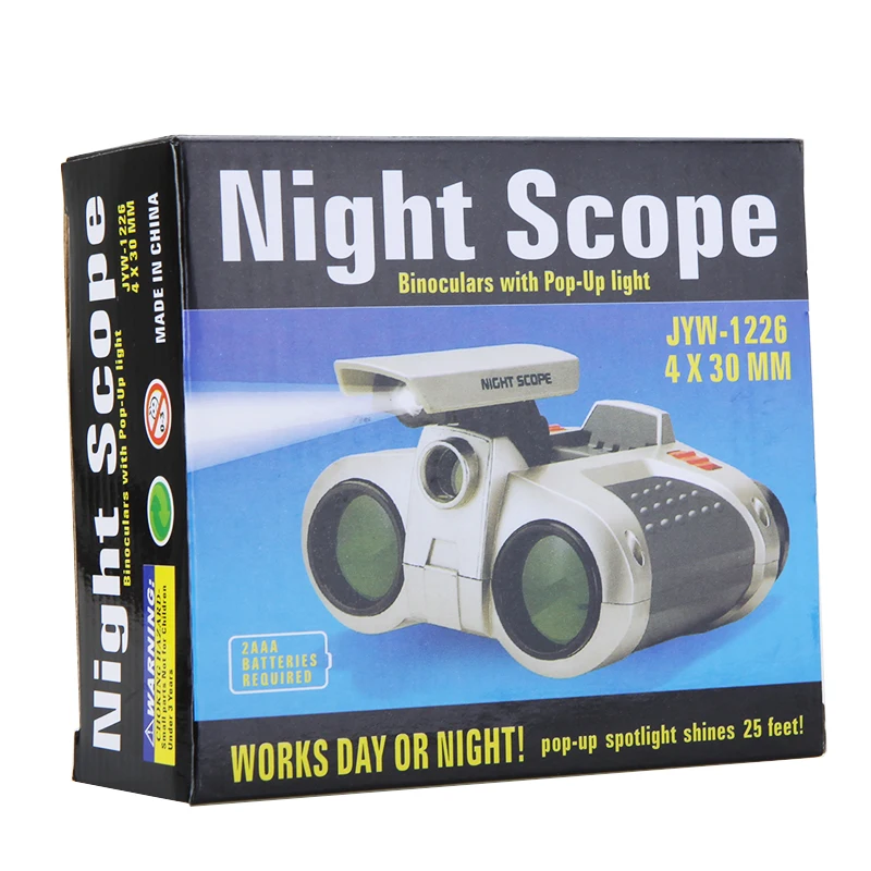 

Good deal High Quality Binoculars 4 x 30mm Folding Telescope with Light Binoculars Night Vision Scope Telescope