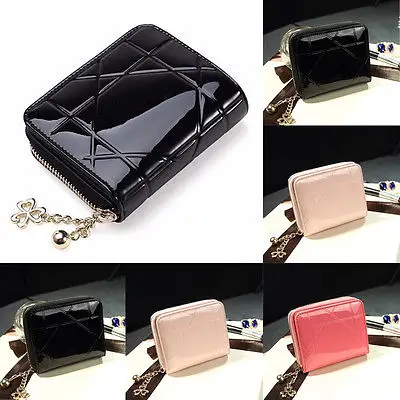 Fashion Women Leather Small Wallet Lady Card Holder Zip Coin Purse Bag