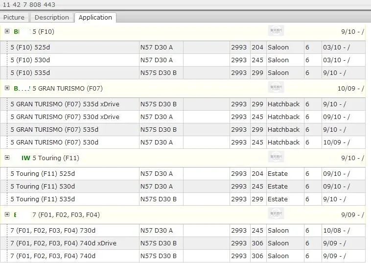 Масляный фильтр для BWM: E71-X6, E70N-X5 30dx, E90/E91/E92/E93-325d/330d, F07/F10/F11-525d, F01/F02/F03/F04-730d/740d 11427808443# RH94