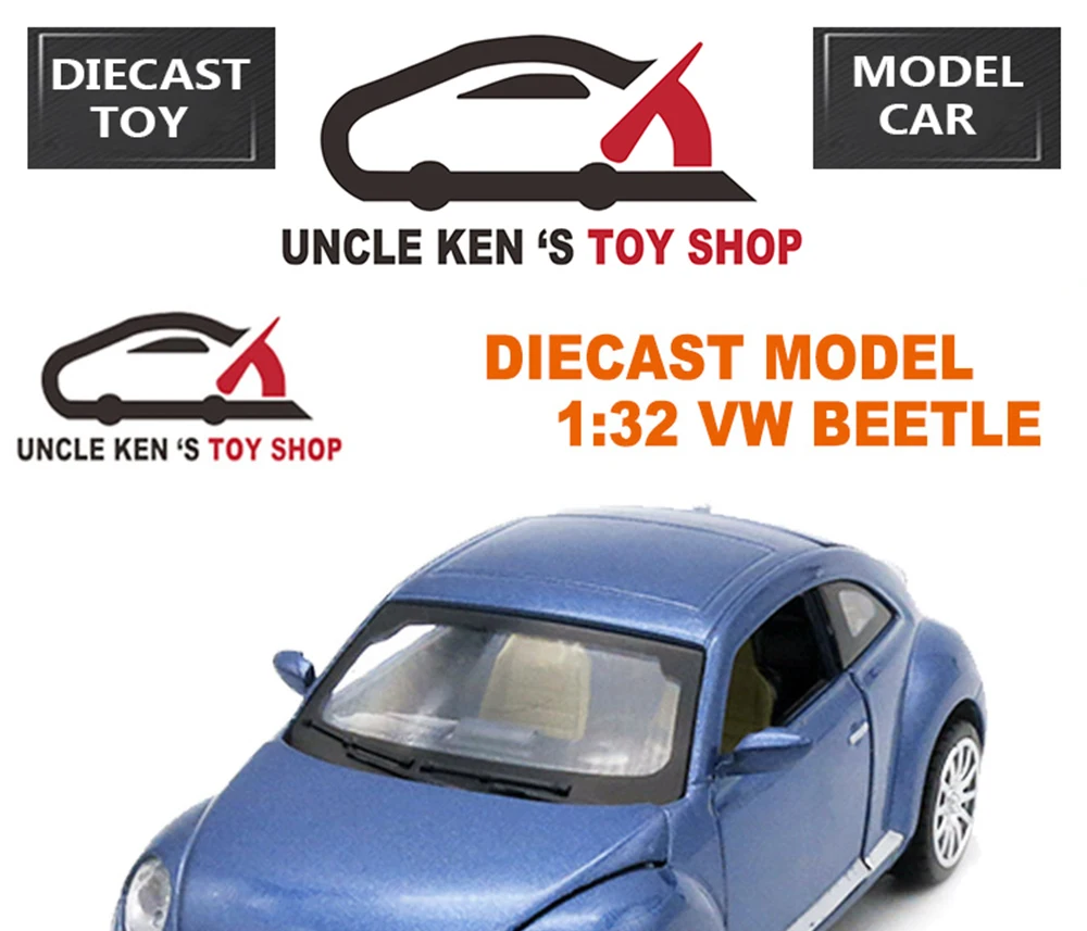 1/32 масштаб VW Beetle литые под давлением модели автомобилей, подарок для мальчиков, металлические игрушки с открывающимися дверцами/функция оттягивания/музыка/светильник