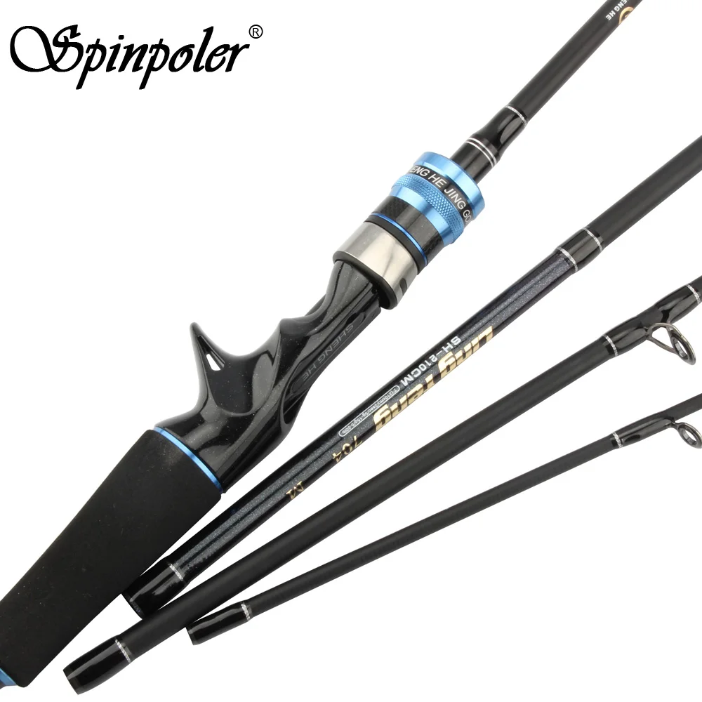 

NEW 2.1m 7' UL Spin Casting Rod 4-Piece Ultralight Fast Medium Action Fishing Rod Pack Travel Rod 5-15g 5-20LB Tested