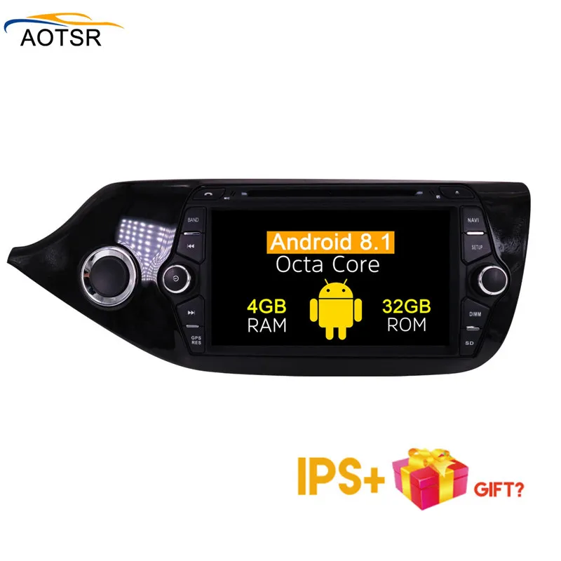 Perfect IPS Screen Android 8.1 Car multimedia dvd player head unit For KIA CEED 2013 2014 2015 GPS Navigation radio auto stereo 4+32G BT 5