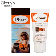 Disaar солнцезащитный крем Spf 50++ увлажняющий защита кожи солнцезащитный крем 50 г уход за лицом предотвращает повреждение кожи, Удаляет пигментные пятна