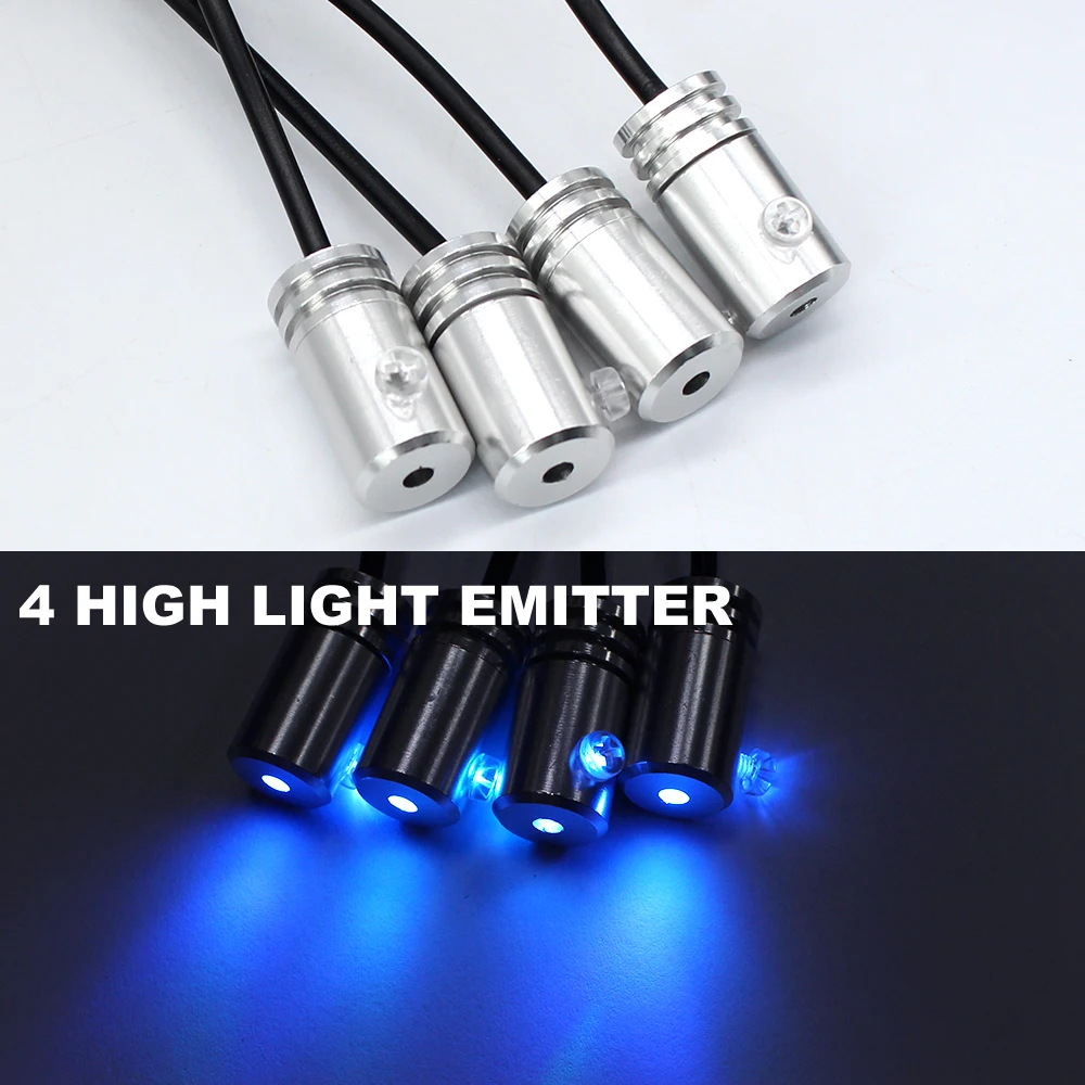  RGB LED Strips Ambient Light APP Bluetooth Control for Car Interior Atmosphere Light Lamp 8 colors  - 32922981694
