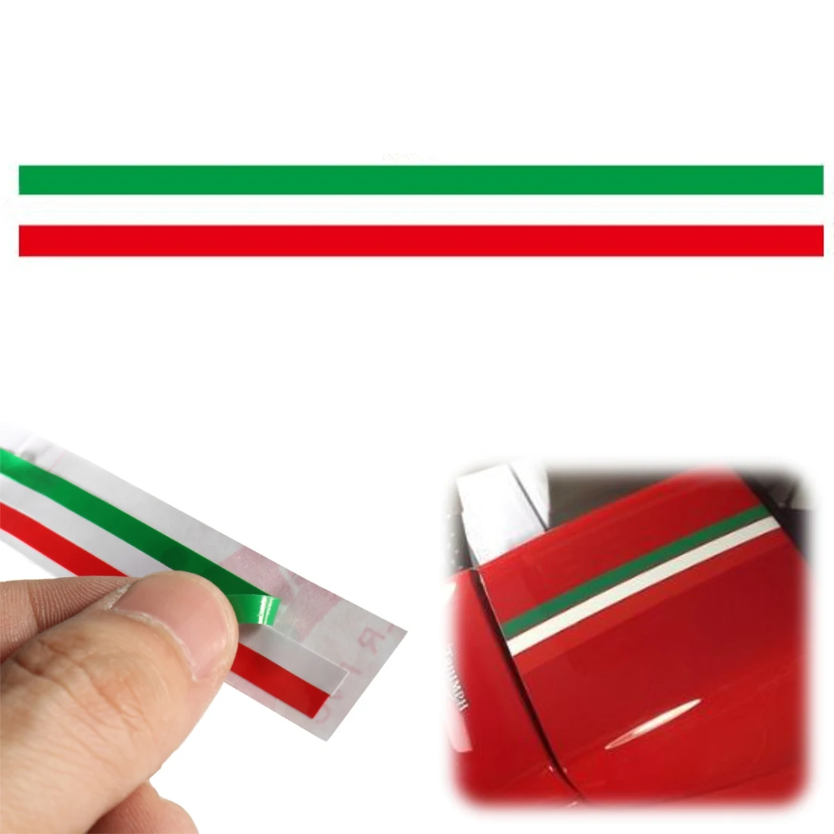 2 PACK ITALIAN ITALY FLAG REFLECTOR BADGE CAR TRUCK MOTORCYCLE ADHESIVE BACKED