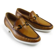 2017 Italy Men Flat Vintage Retro Custom Mens Loafer Shoes Luxury Casual Fashion Dress Party Genuine Leather Original Design