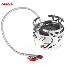 ALOCS 3100W Outdoor Gas Stove Burner With Electronic Ignition Portable For Camping Cooking Picnic BBQ Foldable Gas Torch
