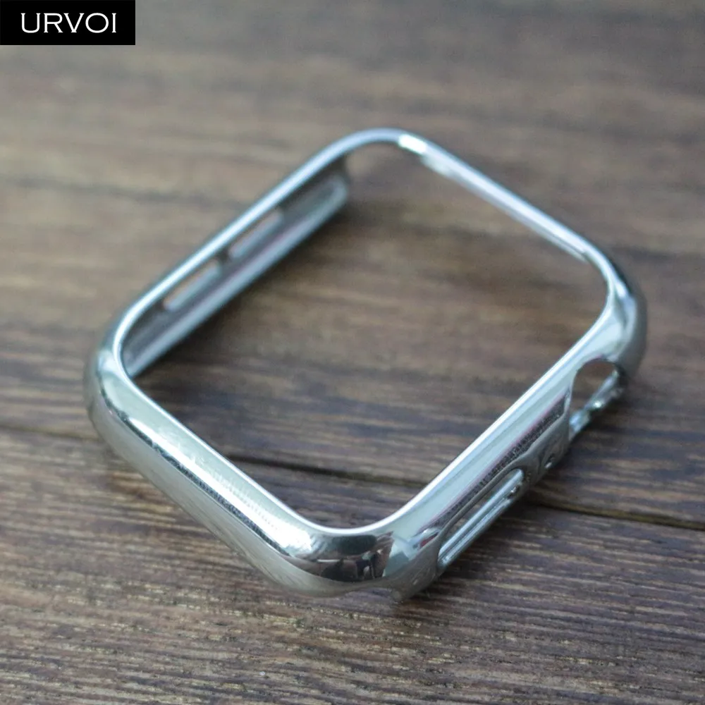 URVOI бампер для apple watch серии 4 5 SE 6 чехол iwatch гальваническое покрытие пластиковая