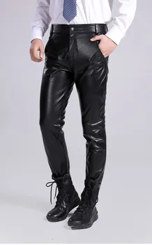 

31-44 Large size Genuine leather pants male full leather slim full leather sheepskin men paragraph in the motorcycle