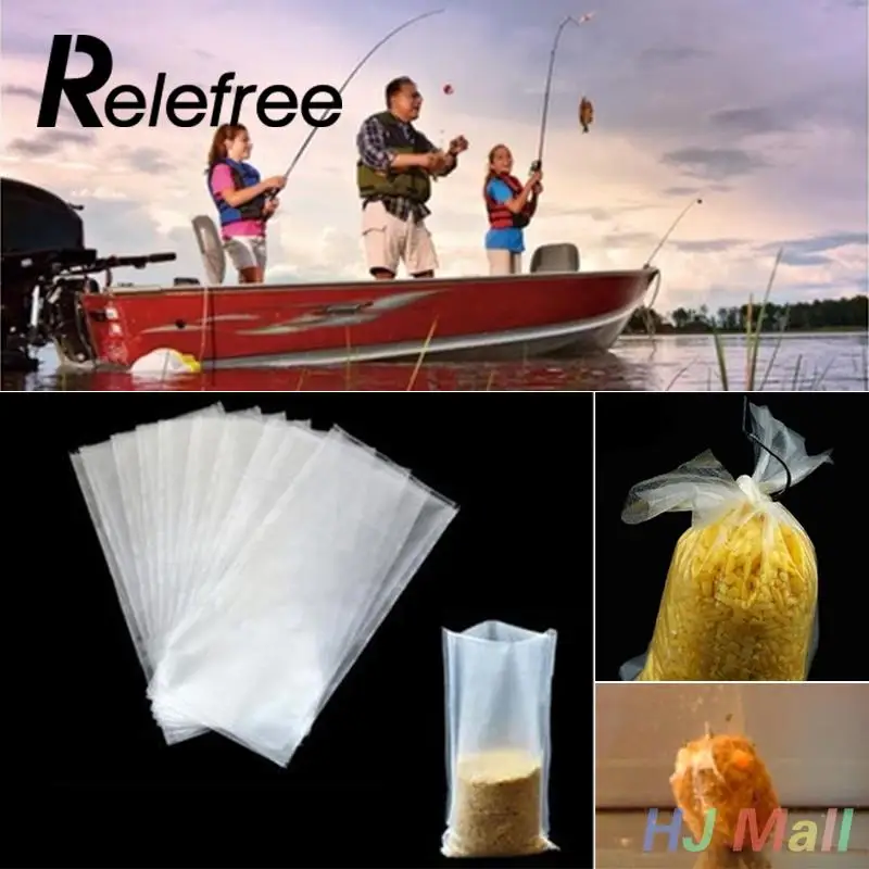 25Pcs Fishing PVA Bags Fish Carp Tackles Bait Sea Water Fast Quick