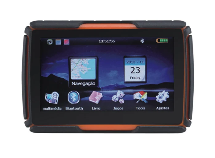 GPS навигатор для автомобиля и мотоцикла 4 3 дюйма сенсорный экран TFT IP67 Bluetooth FM DDR1G