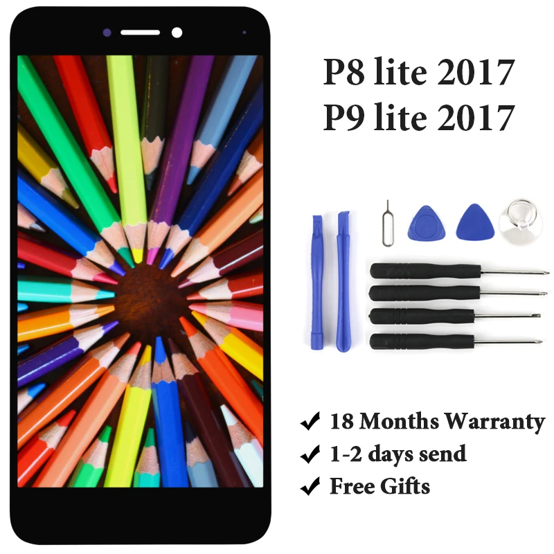 Лучшее качество для huawei P9 lite 2017/P8 2017 PRA-LX3 PRA-LX1 ЖК-дисплей мобильного телефона